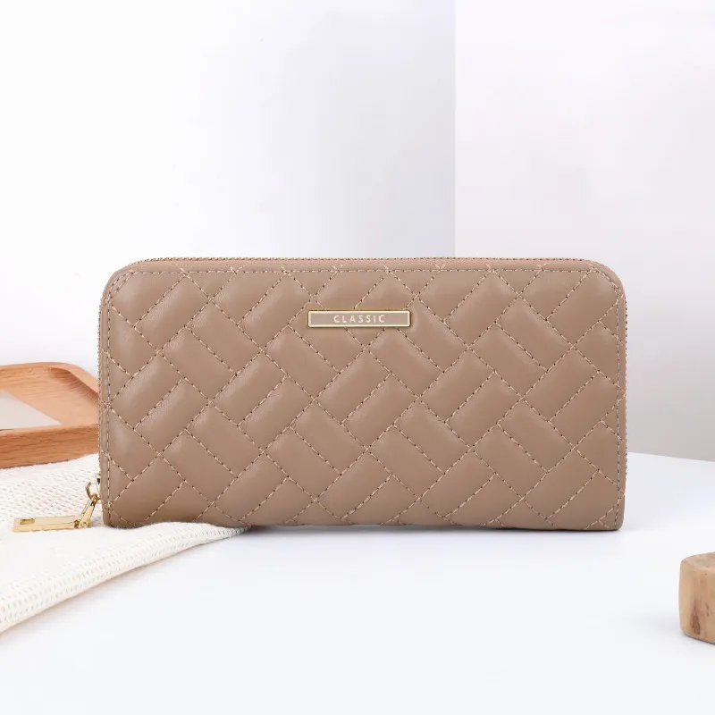 Leðurseðill með rennilás viðskiptarennilás kortahylki