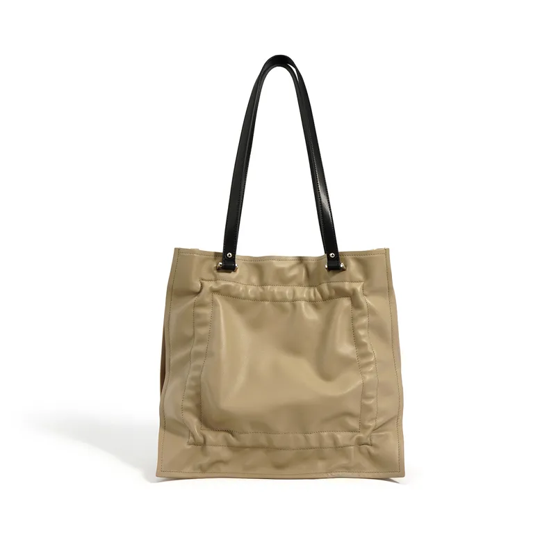 Mjúkur leður slouchy hobo poki