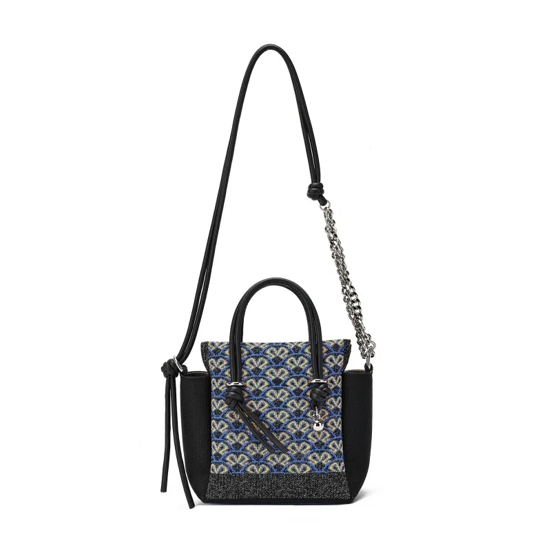 Flyknit Crossbody Bucket Poki fyrir konur