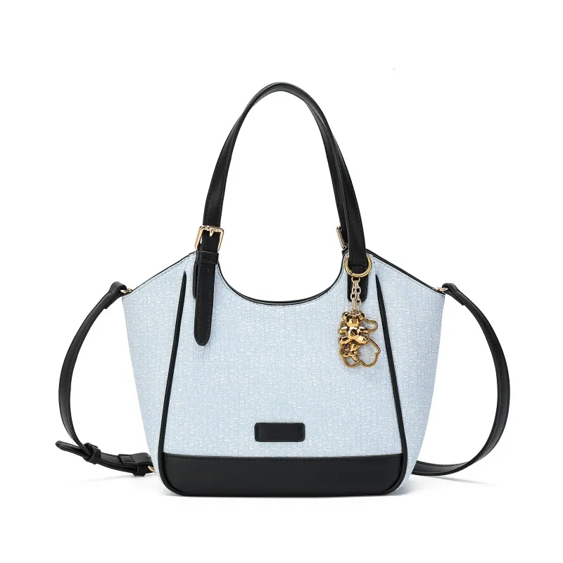 Handtöskur með leðurfötu fyrir konur